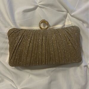 Elegant Gold Evening Clutch